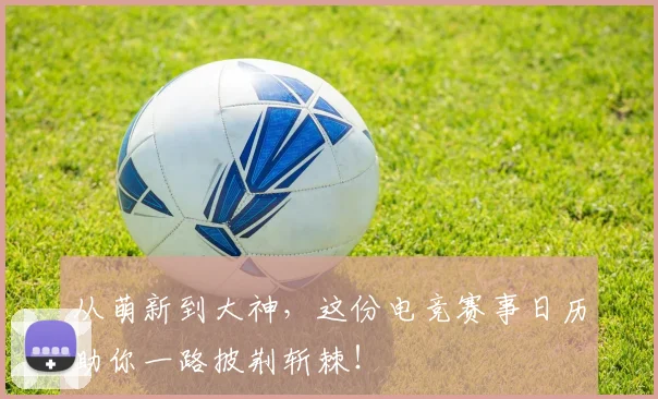 从萌新到大神,这份电竞赛事日历助你一路披荆斩棘!